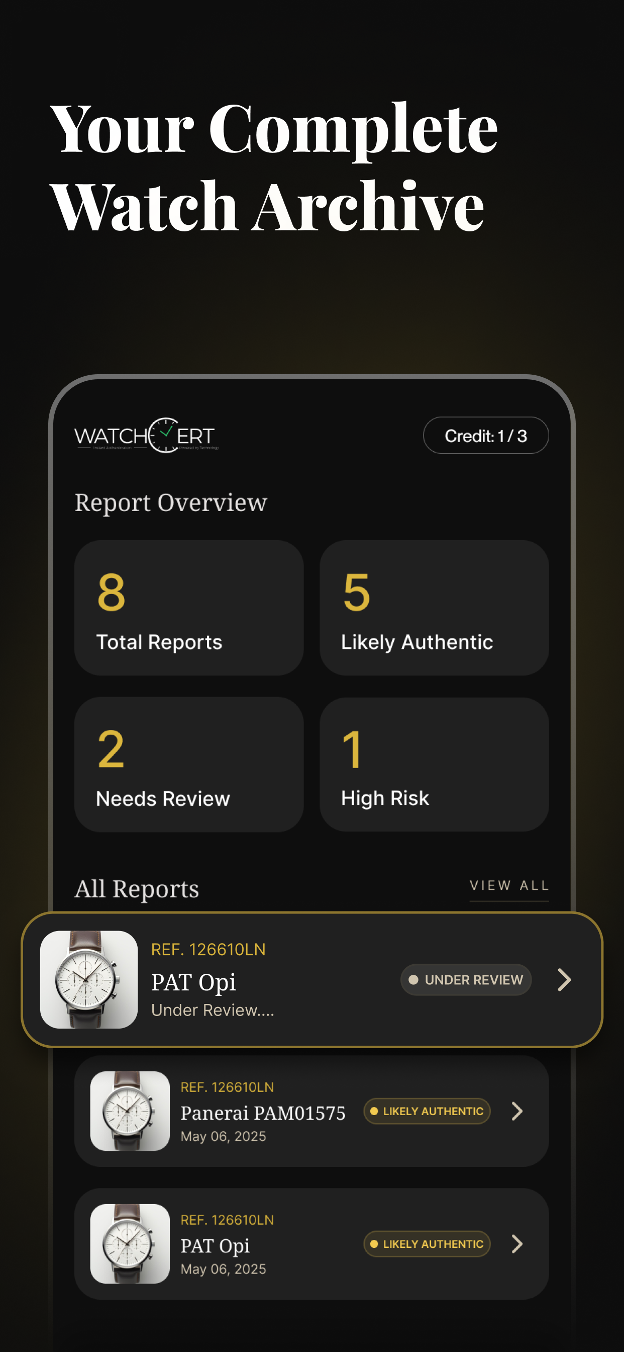 WatchCert: Watch Authenticator screenshot 5