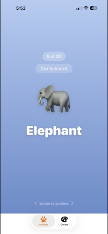 TapAnimals: Baby Animal Sounds iPhone screenshot