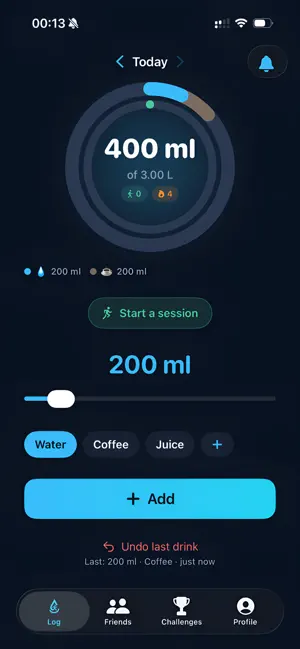SipStep screenshot 1
