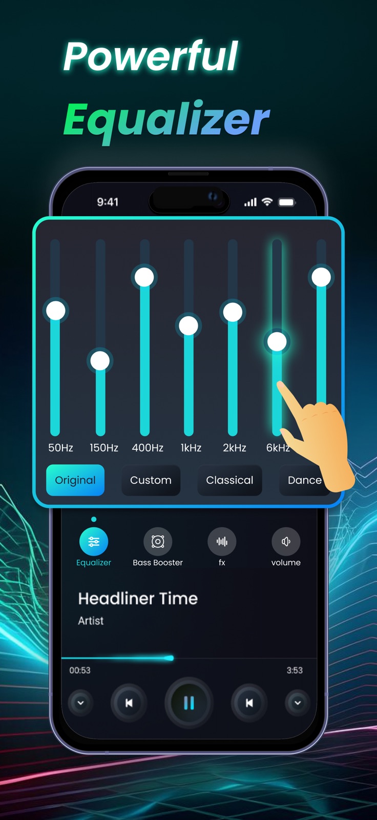 Bass Booster & Equalizer Music iphone screenshot 2