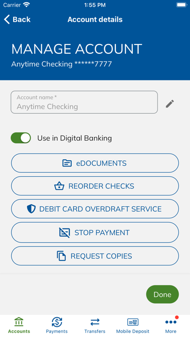 Zions Bank Mobile Banking Screenshot