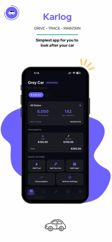 Karlog: Fuel & Mileage Tracker Screenshot 1 of 6