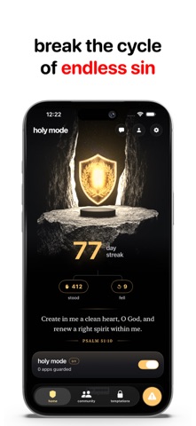 holy mode: quit & defeat lust iPhone screenshot 2