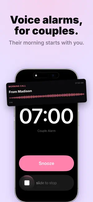 Couple Alarm - Voice Wake screenshot 2