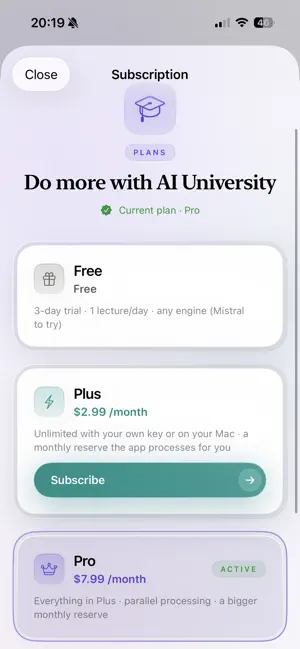 AI University screenshot 2