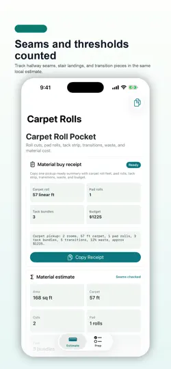 Captura de pantalla de Carpet Roll Pocket en iPhone 3