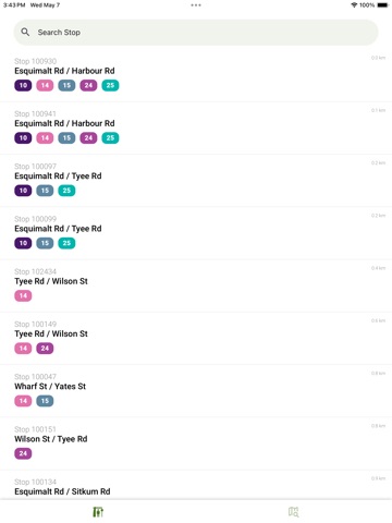 Victoria Transit (BC) iPad screenshot