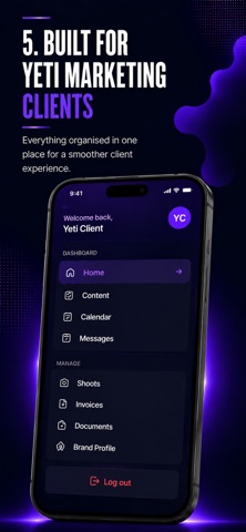 Yeti Marketing screenshot