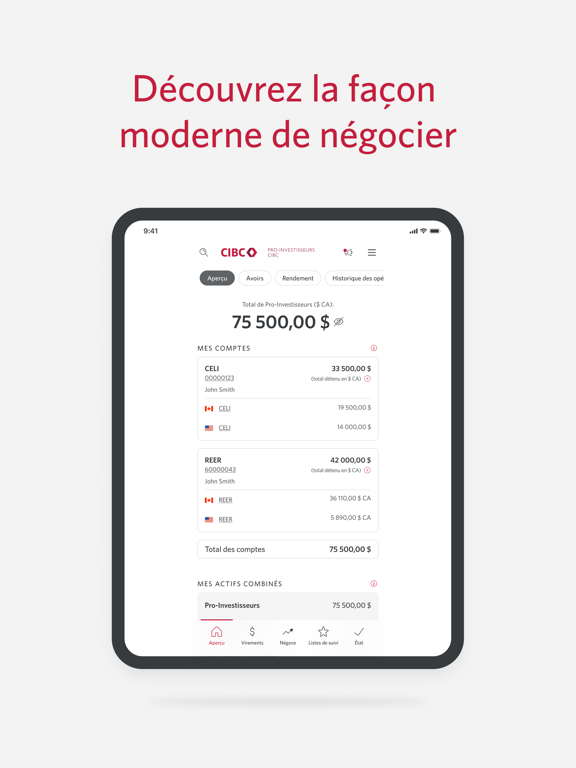 Screenshot #4 pour Gestion mobile des avoirs CIBC