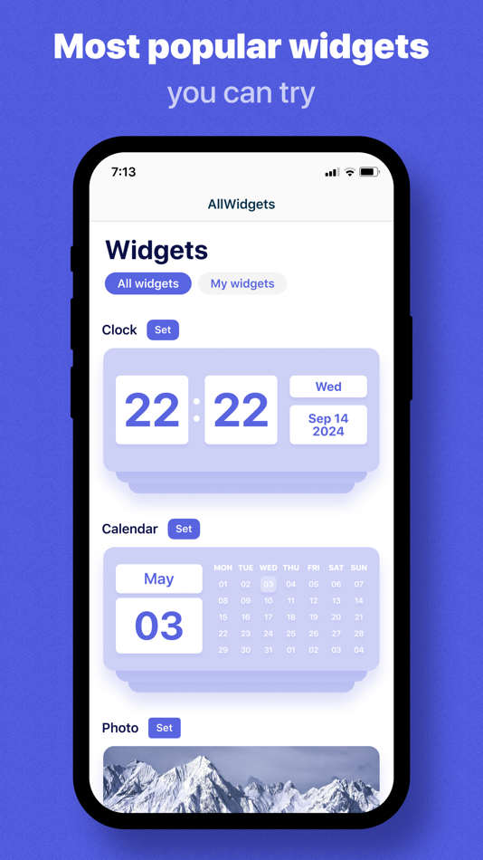 AllWidgets - 1.0 - (iOS)