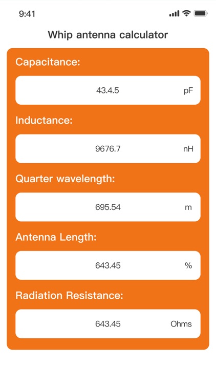 Whip Antenna Calculations screenshot-3