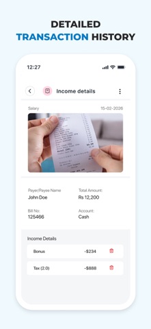 AI Expense Notebook & Tracker iPhone screenshot