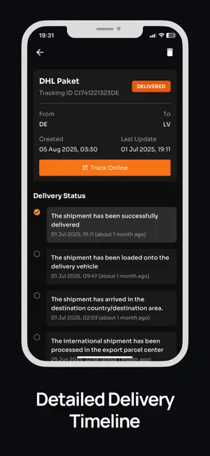 TrackX: Parcel Tracker screenshot 2