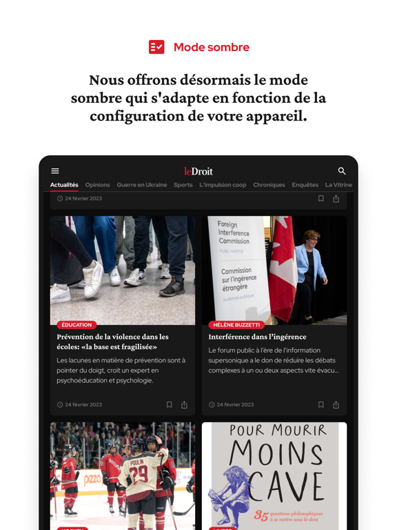 Le Droit iPad screenshot 6 - News app