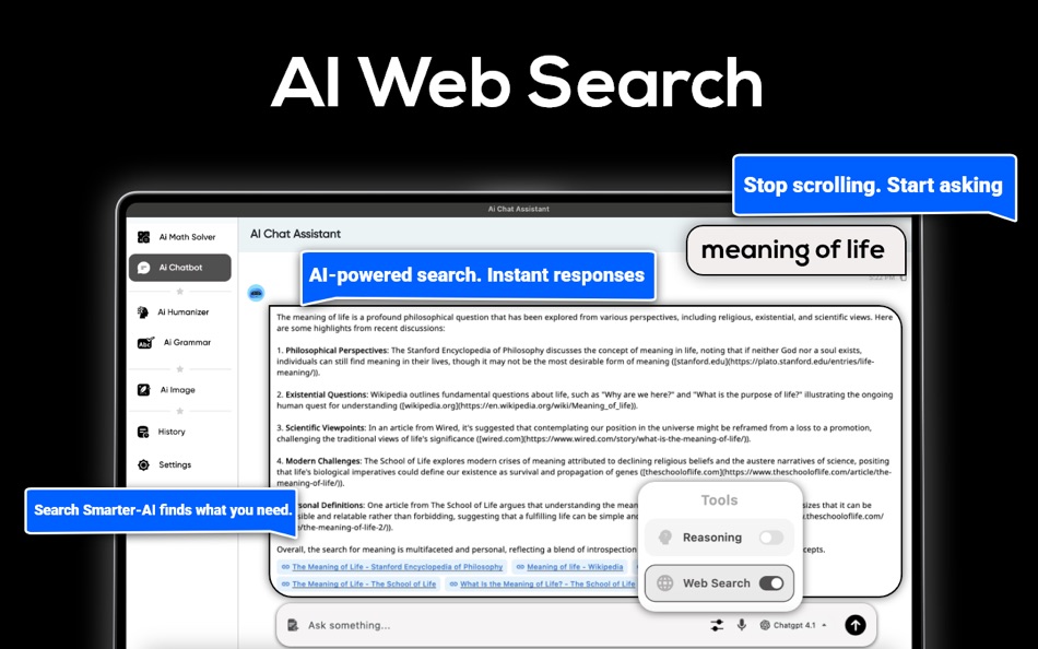 #3. AI Chatbot: Open to Chat, Talk (macOS) Podle: Syed Waqas Arshad