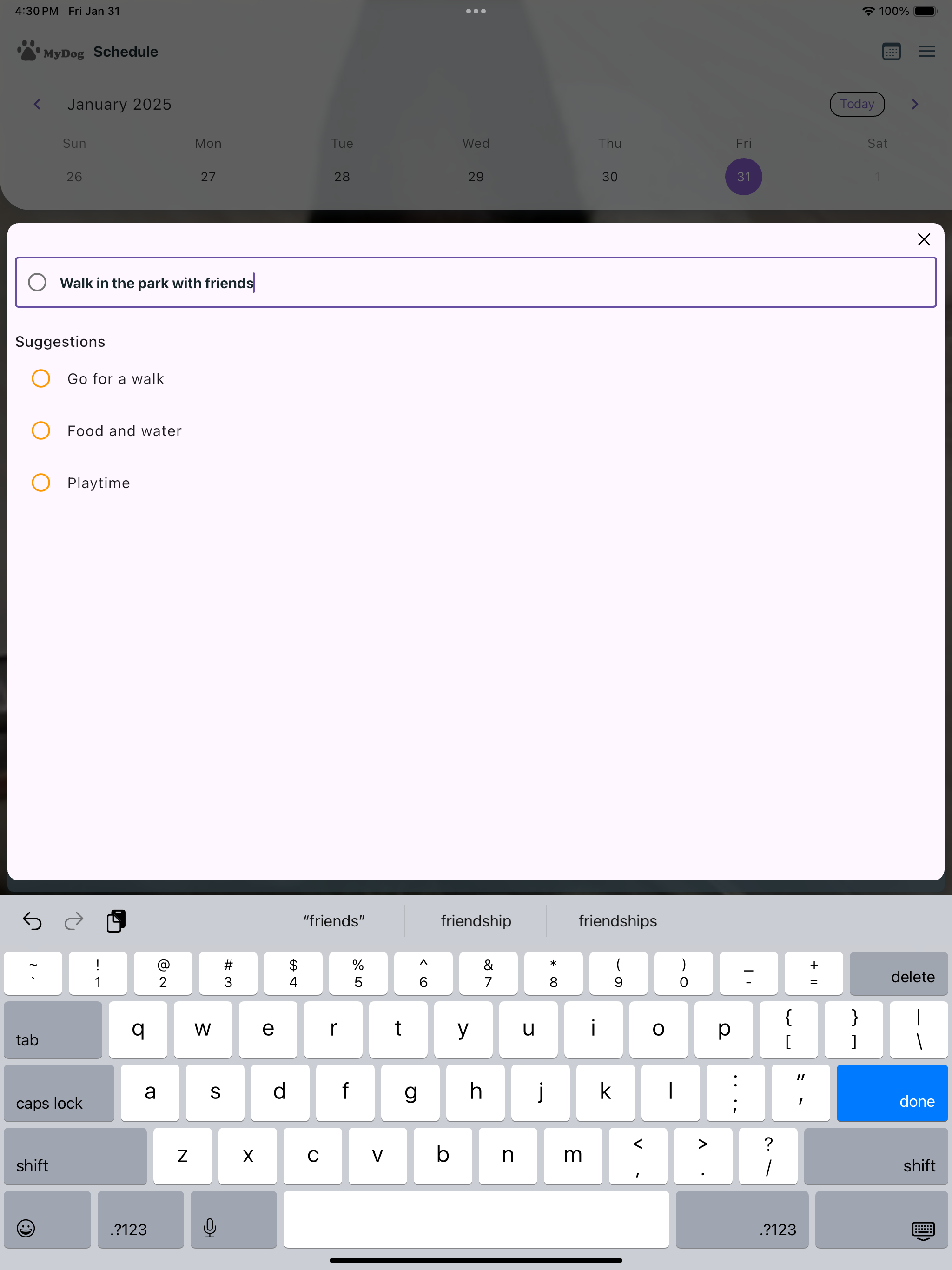 MyDog's Life Schedule Reminder screenshot 7