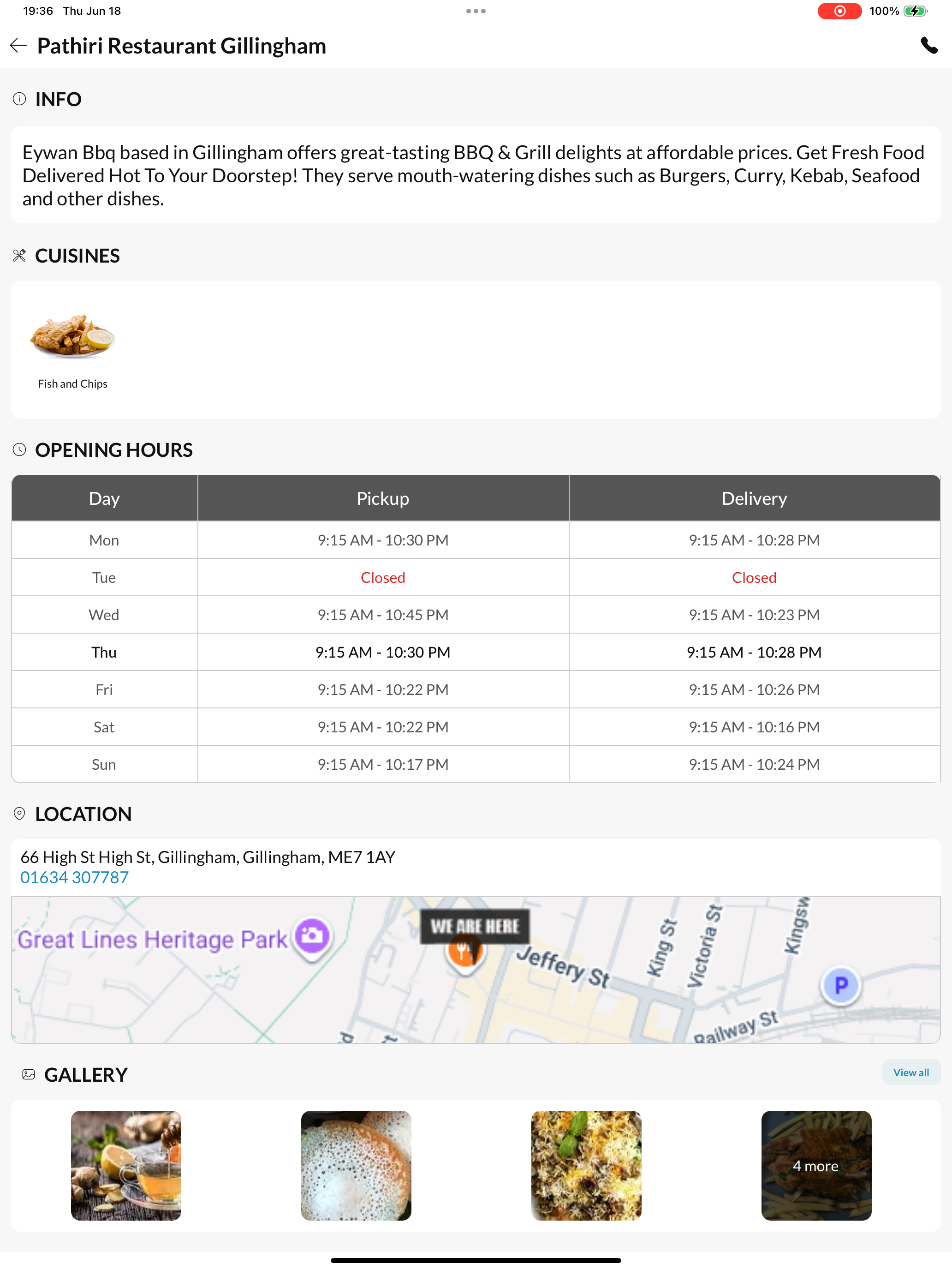 Pathiri Restaurant Gillingham screenshot 11