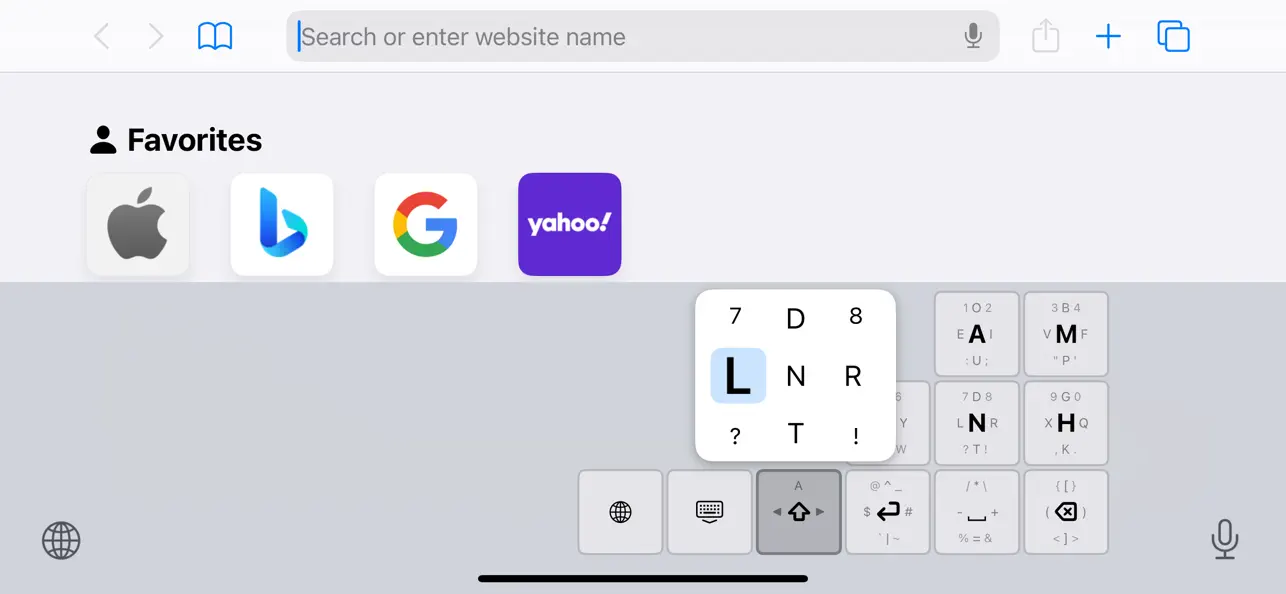 #5. Big Thumb Keyboard (iOS) Podle: Bukdu Group, LLC
