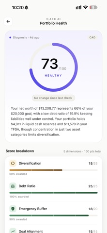 Arc AI: Wealth Amplified screenshot