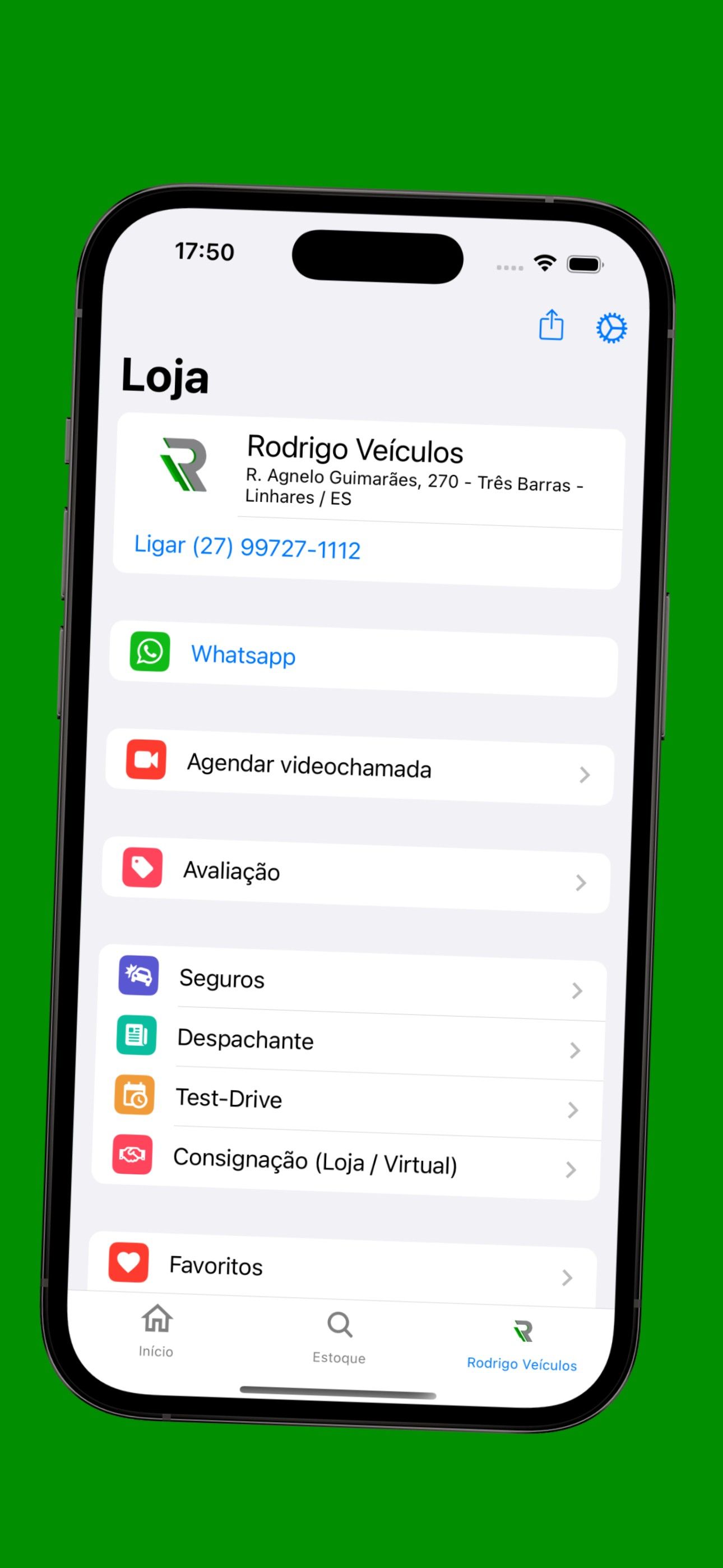 Rodrigo Veículos Linhares screenshot 4