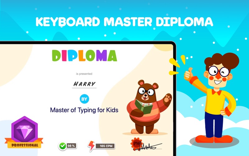 Master of Typing for Kids Screenshot
