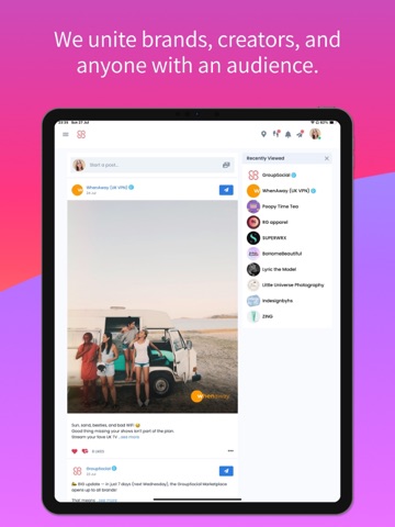 GroupSocial ipad screenshot 3