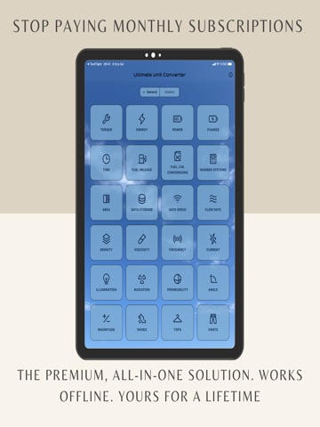 ConvertALL Unit Converter iPad screenshot