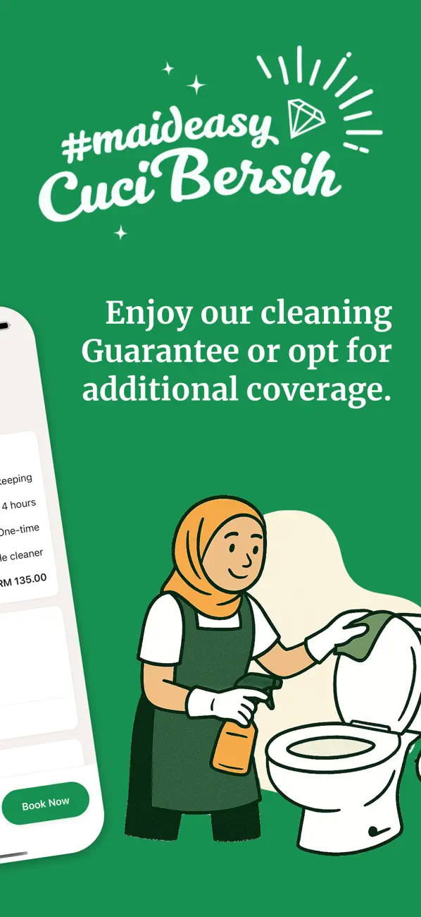 Screenshot #3 pour Maideasy - Book a cleaner now