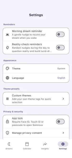 Somnova: Dream Journal screenshot 4