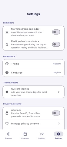 Somnova: Dream Journal Screenshot 4 of 5
