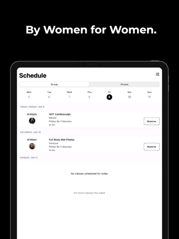 Pilates By v iPad screenshot