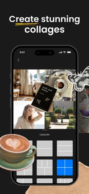 PSTR: AI Collage & Carousel iPhone screenshot 1