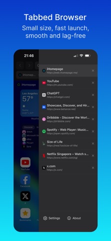 iHomepage Browser Screenshot 1 of 3