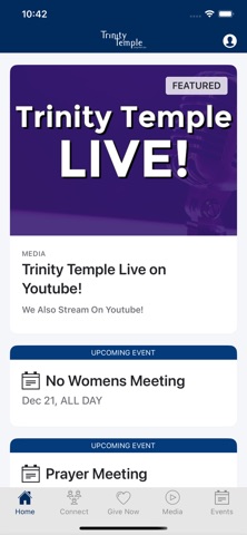 Trinity Temple AG app screenshot