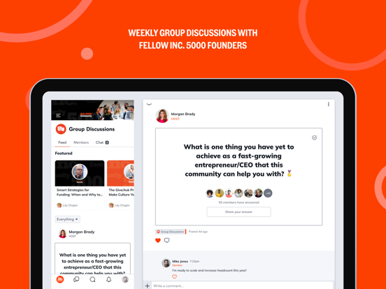 Inc. 5000 Community iPad screenshot 2 - Business app