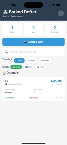 Barkod Defteri Screenshot 1 of 3
