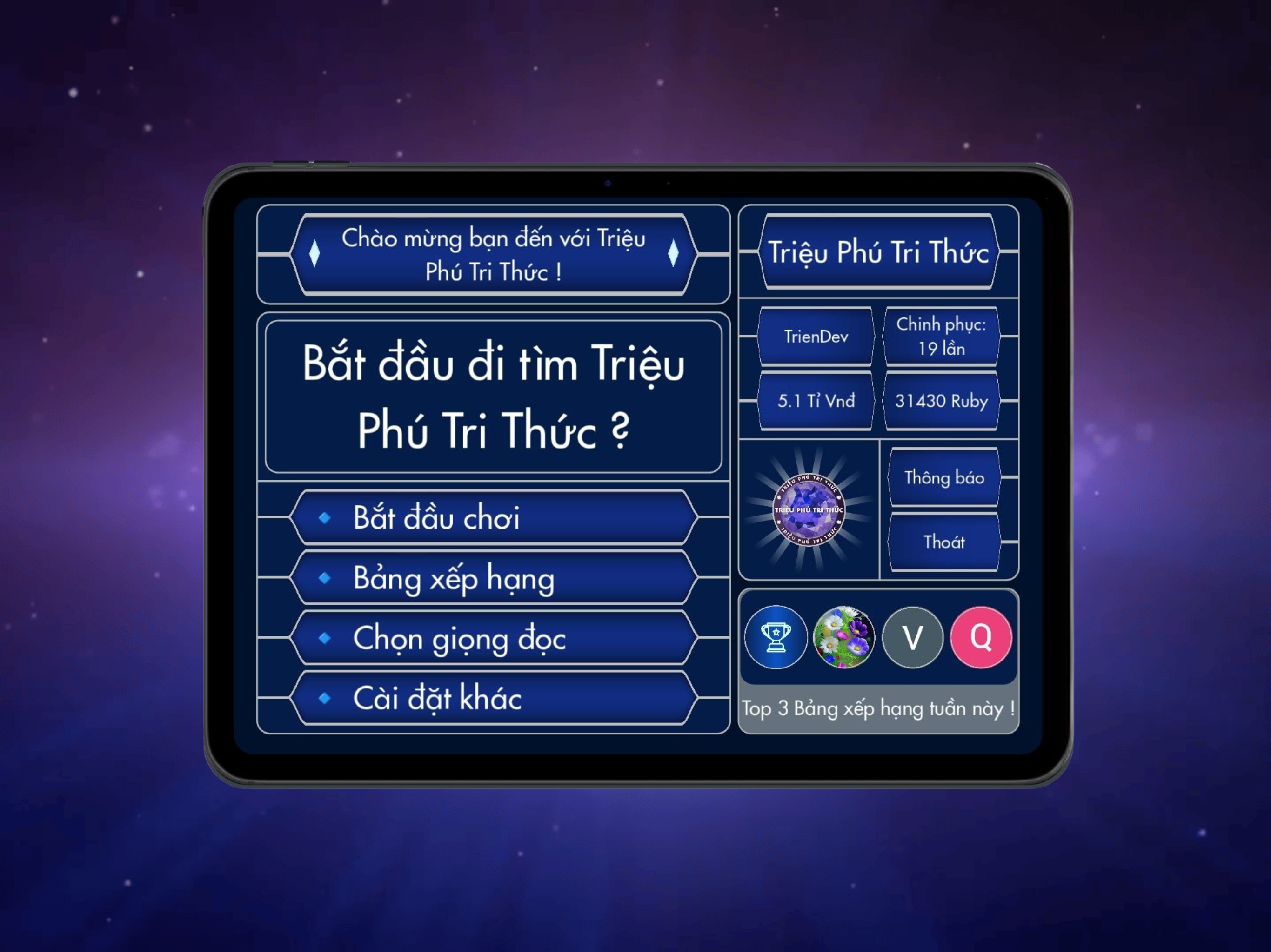 Triệu Phú Tri Thức screenshot 4