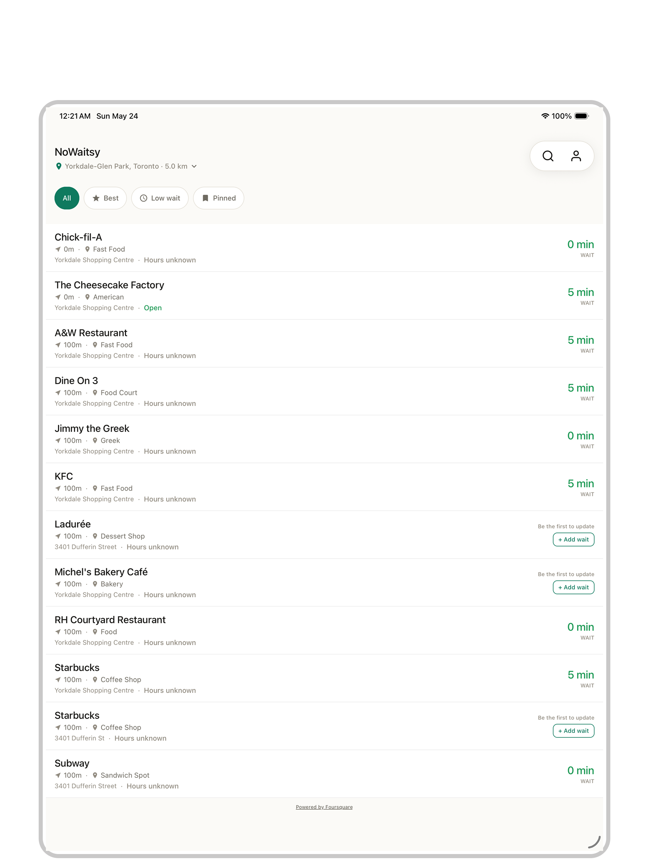 NoWaitsy: Live Wait Times screenshot 9
