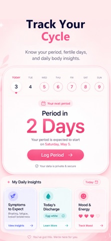 FloraTrack: Period Tracking Screenshot 2 of 9