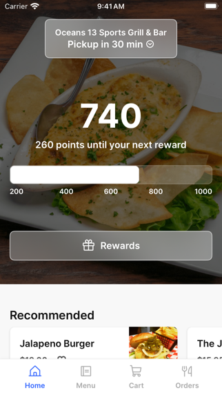 Oceans 13 app screenshot