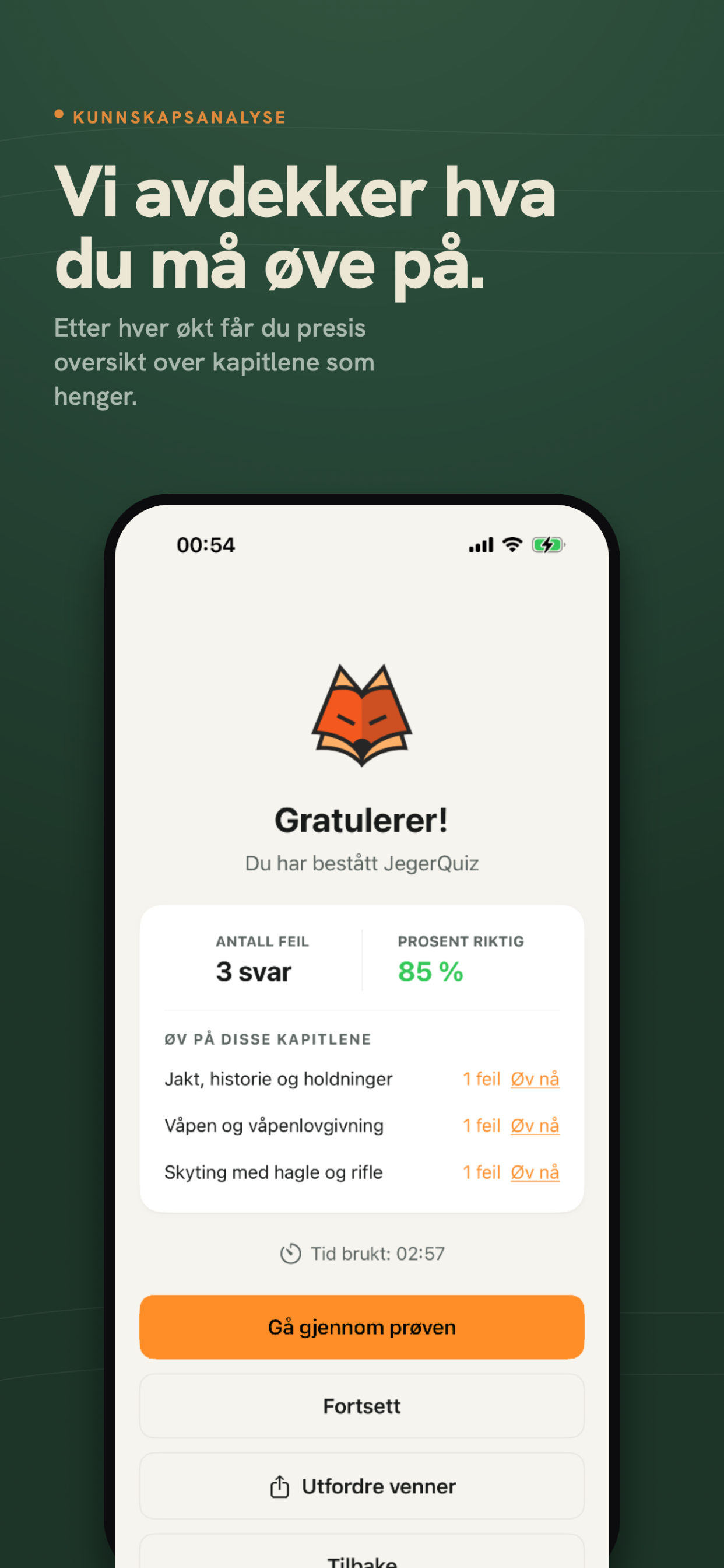 JegerQuiz: Øv til jegerprøven