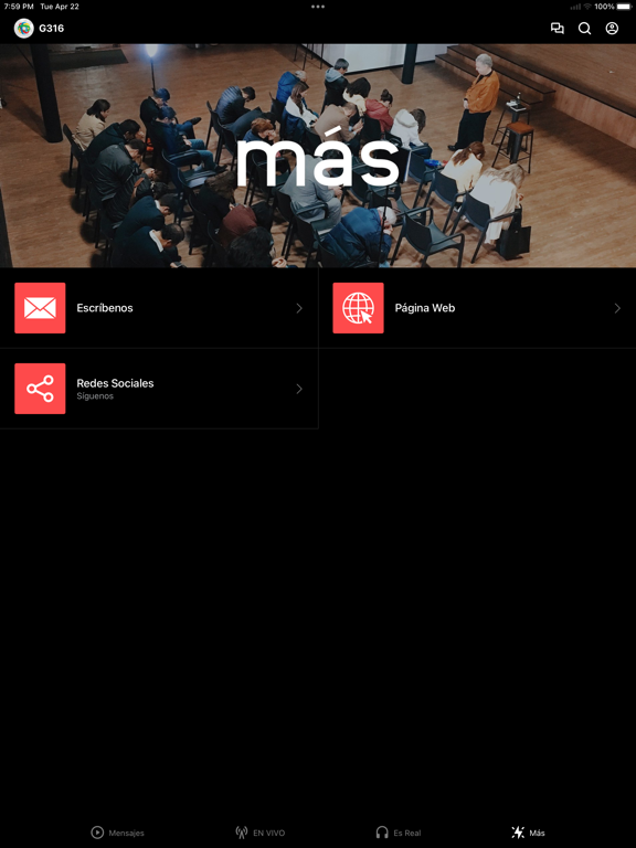 G316 iPad screenshot