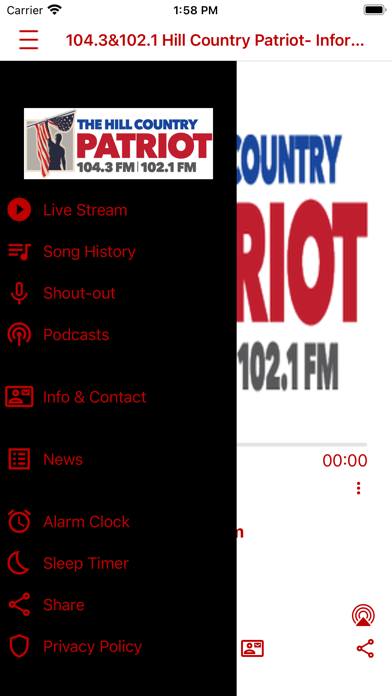The Hill Country Patriot app screenshot 2