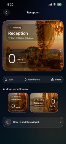 Next Up: Countdown Widget screenshot