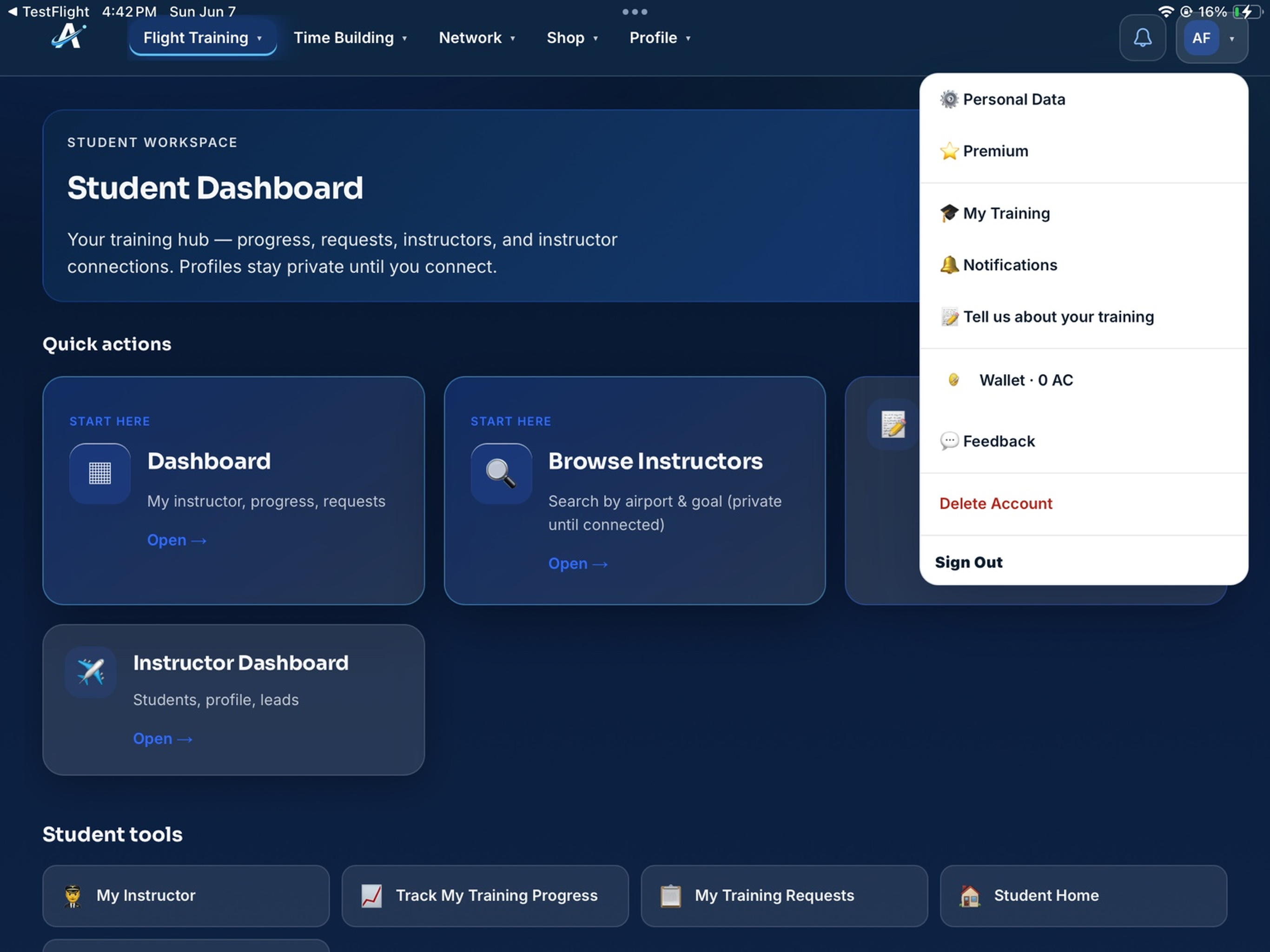 Aviator Network screenshot 12