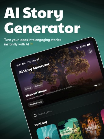 Ai Story Maker-Novel Generator iPad screenshot