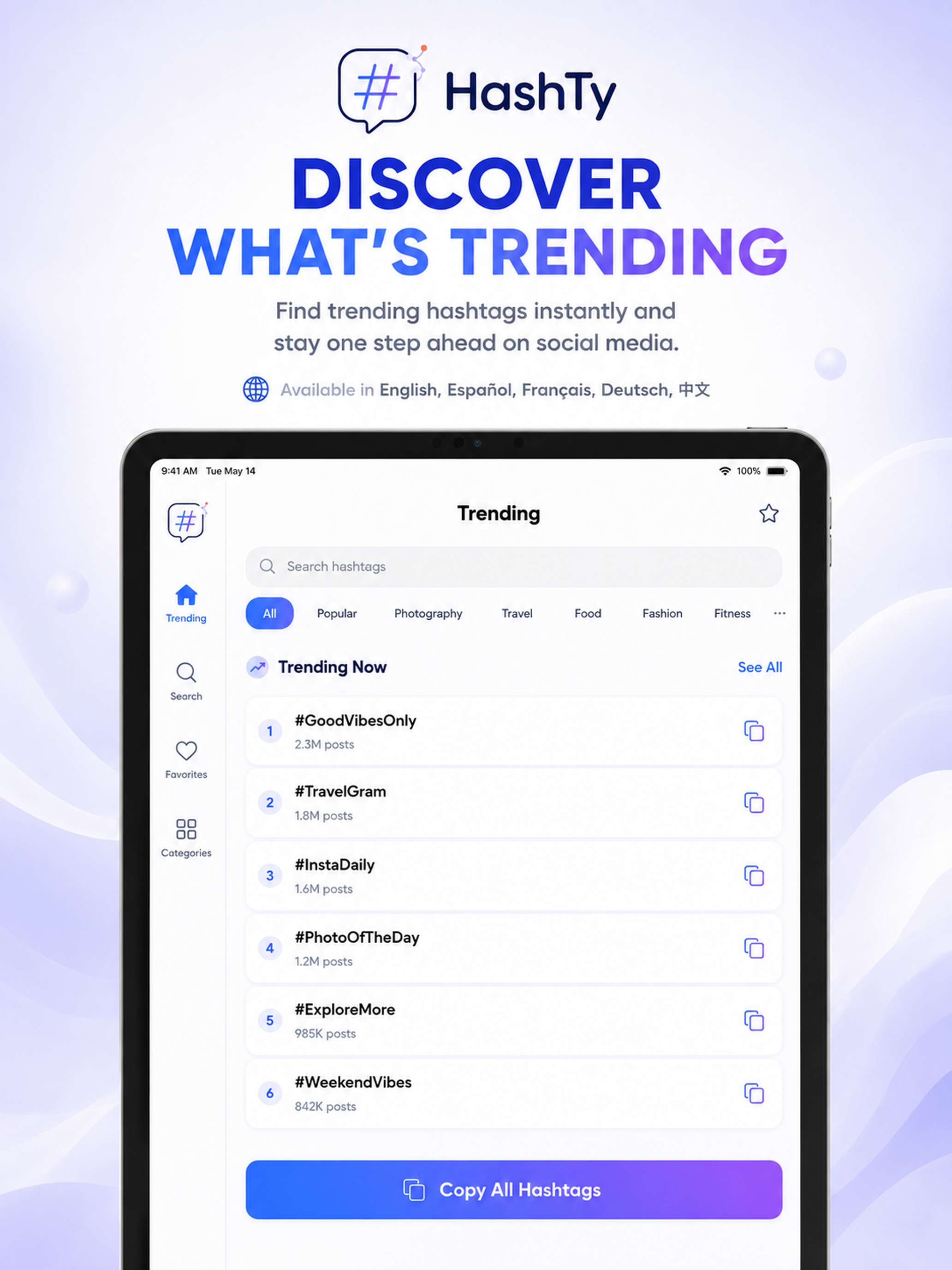 HashTy · AI Hashtag Generator screenshot 10
