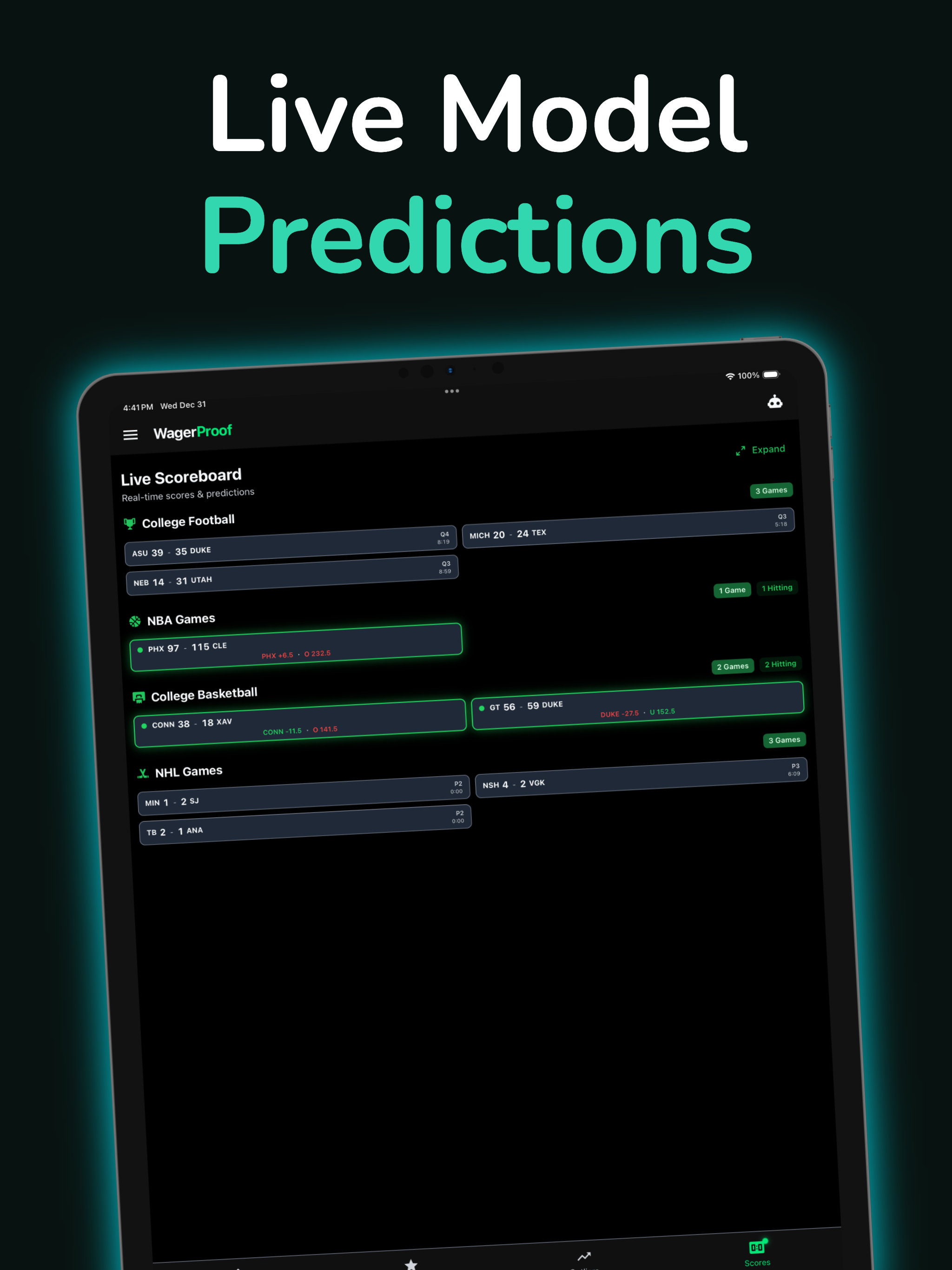 WagerProof: Sports Research AI