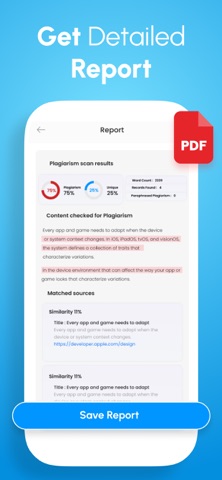 Plagiarism Checker & AI Detect iPhone screenshot