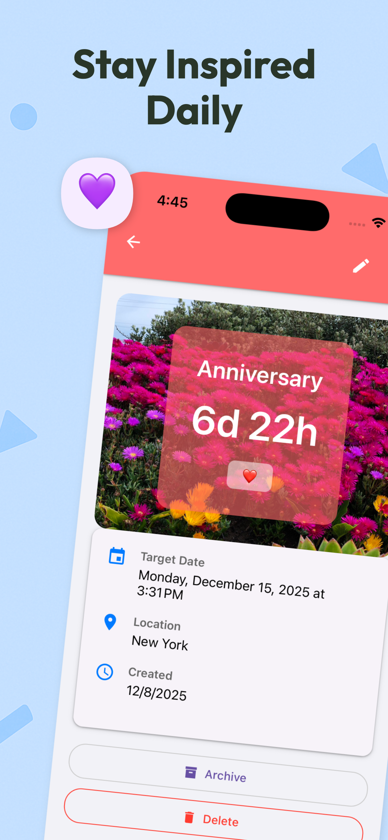 Moment Countdown screenshot 2
